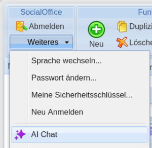 AI Chat öffnen